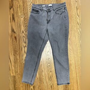 LOFT Women's Charcoal Skinny curvy Jeans